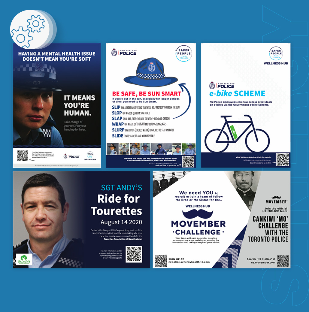 NZ Police content inside the Wellness Hub